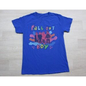 Fall Out Boy Hella Mega Tour T-shirt Womens Fit (M) Band Emo Double Sided